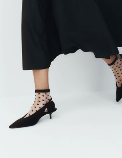 Sheer Heart Ankle High Socks