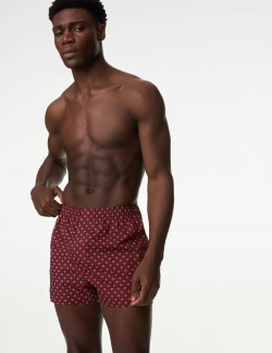 5pk Pure Cotton Foulard Woven Boxers