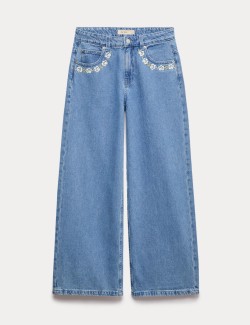 Denim Embroidered Jeans (6-16 Yrs)