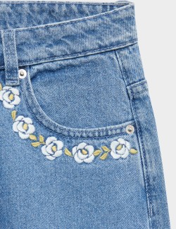 Denim Embroidered Jeans (6-16 Yrs)