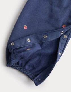 2pc Cotton Rich Strawberry Dungaree Outfit (0-3 Yrs)