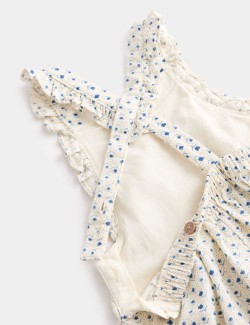 2 Piece Pure Cotton Dungarees with Blouse (0-6 Years)