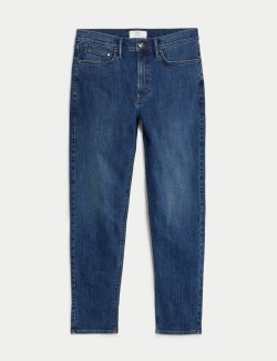 Tapered Fit Cotton Rich Stretch Jeans