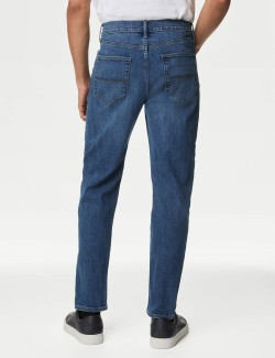 Tapered Fit Cotton Rich Stretch Jeans