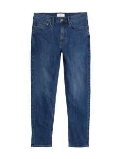 Tapered Fit Cotton Rich Stretch Jeans