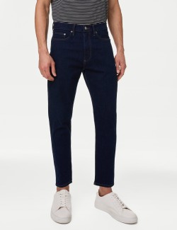 Tapered Fit Cotton Rich Stretch Jeans