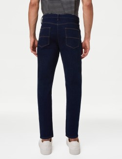 Tapered Fit Cotton Rich Stretch Jeans