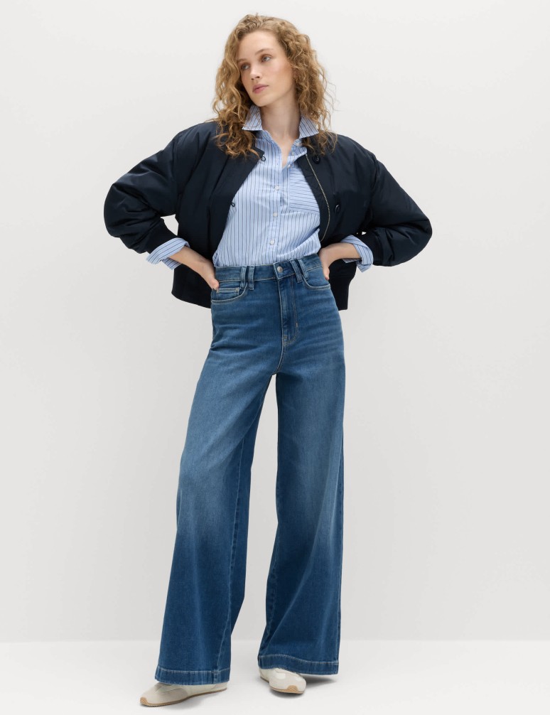 High Waisted Wide Leg Jeans