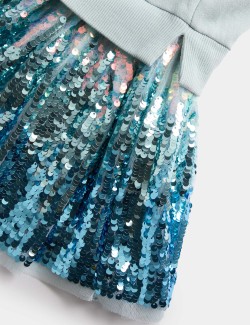 Cotton Rich Frozen™ Sequin Dress (2-8 Yrs)
