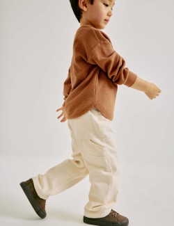 Pure Cotton Denim Carpenter Jeans (2-8 Yrs)