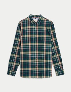 Cotton Rich Check Oxford Shirt