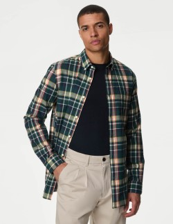 Cotton Rich Check Oxford Shirt