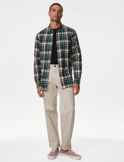 Cotton Rich Check Oxford Shirt