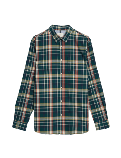 Cotton Rich Check Oxford Shirt