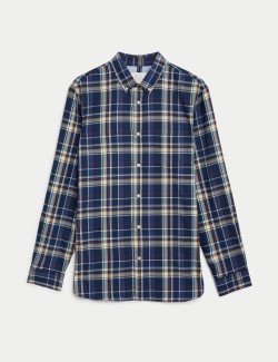 Cotton Rich Check Oxford Shirt