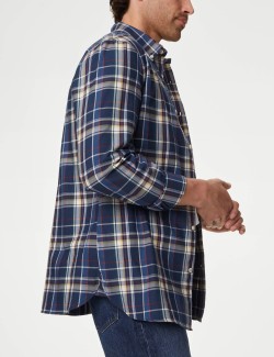 Cotton Rich Check Oxford Shirt