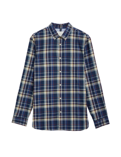 Cotton Rich Check Oxford Shirt