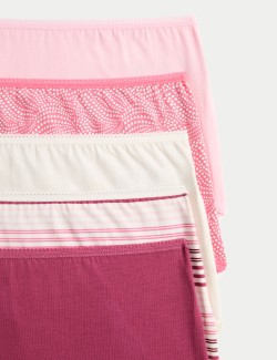 Kalhotky do pasu, z bavlny s materiálem Lycra™, 5 ks