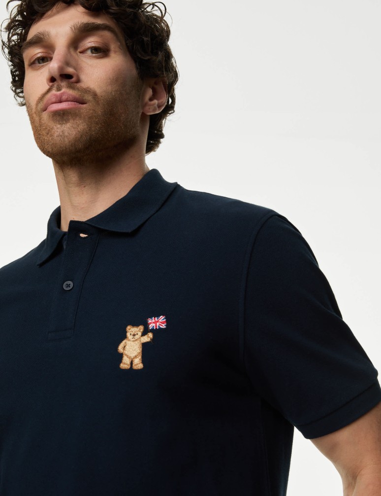 Pure Cotton Spencer Bear™ Polo Shirt