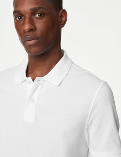 Slim Fit Pure Cotton Pique Polo Shirt