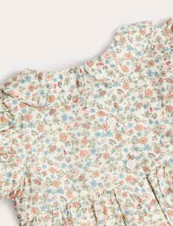 Pure Cotton Floral Smock Dress (0-3 Years)