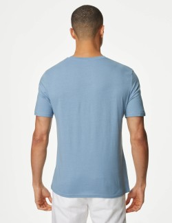 Slim Fit Pure Cotton Crew Neck T-Shirt