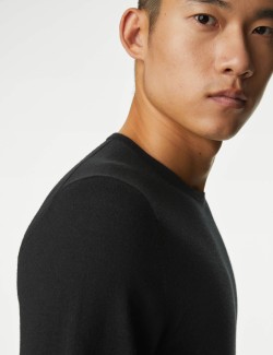 Pure Extra Fine Merino Wool Crew Neck Jumper