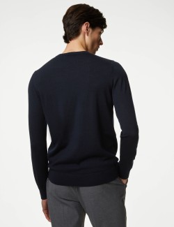 Pure Extra Fine Merino Wool Crew Neck Jumper