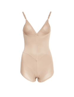 Firm Control Sheer Striped Wear Your Own Bra Body