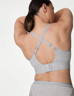 Cotton Non-Wired Post Surgery Cami Bra A-H