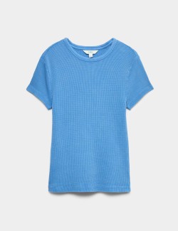 Pure Cotton Waffle T-Shirt