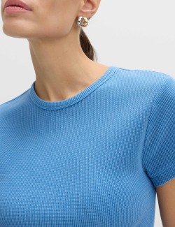 Pure Cotton Waffle T-Shirt