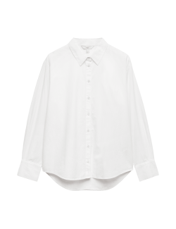 Pure Cotton Collared Button Through Shirt
