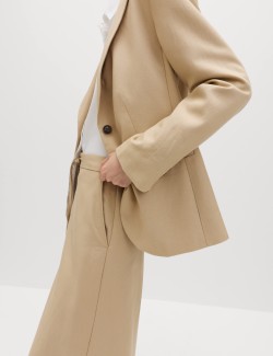 Kalhoty Palazzo s vysokým podílem lyocellu a příměsí lnu