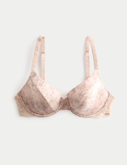Rosalie Silk & Lace Wired Full Cup Bra (A-E)
