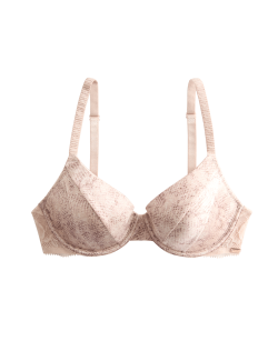 Rosalie Silk & Lace Wired Full Cup Bra (A-E)