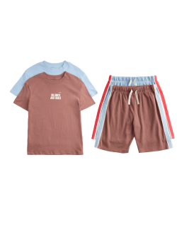 Krátká pyžamová souprava s grafikou, 2 ks (6–16 let)