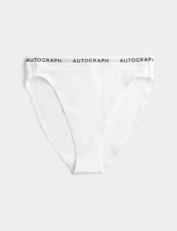 Bavlněné vysoce střižené kalhotky Lille Supima™ s vysokým pasem