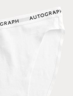 Bavlněné vysoce střižené kalhotky Lille Supima™ s vysokým pasem