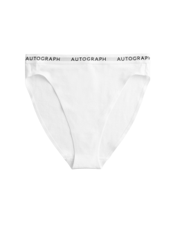 Bavlněné vysoce střižené kalhotky Lille Supima™ s vysokým pasem