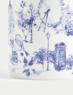 London Navy Toile Mug