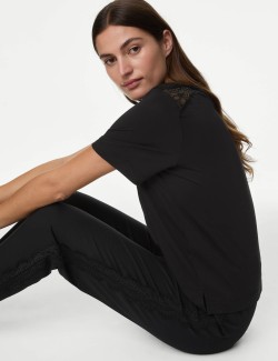 Body Soft™ Lace Detail Lounge Joggers