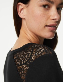 Lace Detail Short Nightdress