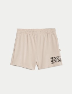 Pure Cotton Embroidered Lounge Shorts