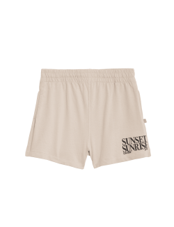 Pure Cotton Embroidered Lounge Shorts