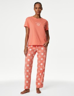 Pure Cotton Printed Pyjama Set