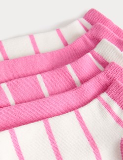 Krátké ponožky Trainer Liners™ s proužky a vysokým podílem bavlny, 5 párů v balení (6 malé – 7 velké)