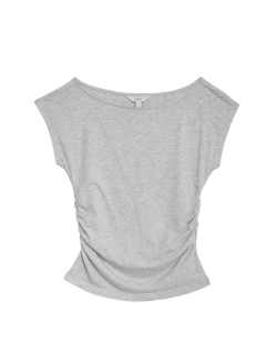 Cotton Modal Ruched Top