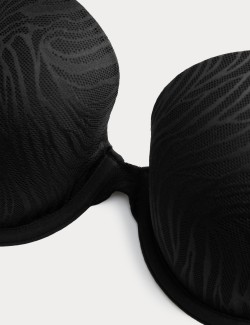 Body Lace Wired Demi Cup Bra (A-E)