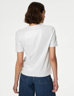 Pure Cotton Metallic T-Shirt